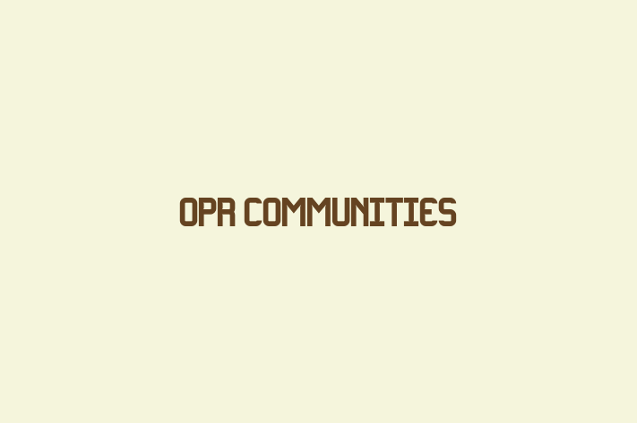 Opr Communities