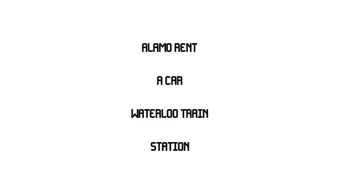 Alamo Rent A Car   Waterloo Train Station