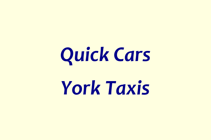 Quick Cars York Taxis