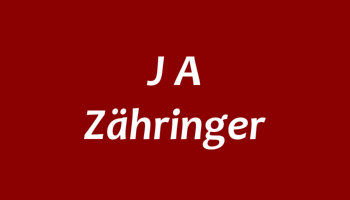 J A Zähringer