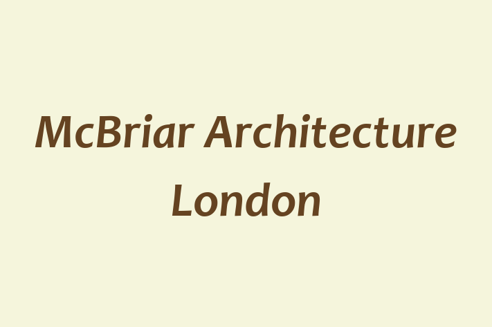 McBriar Architecture London