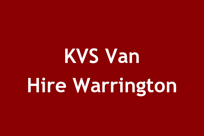 KVS Van Hire Warrington