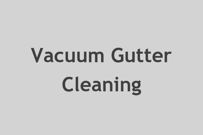 Vacuum Gutter Cleaning