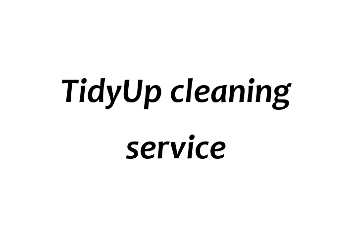 TidyUp cleaning service