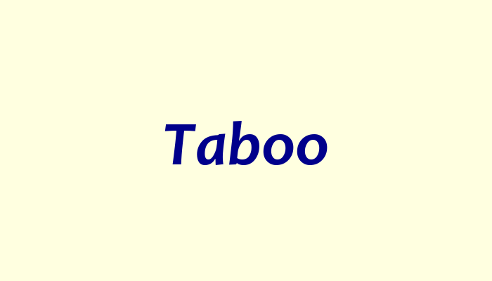 Taboo