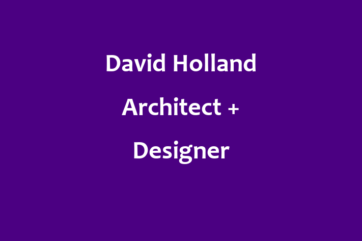 David Holland Architect + Designer