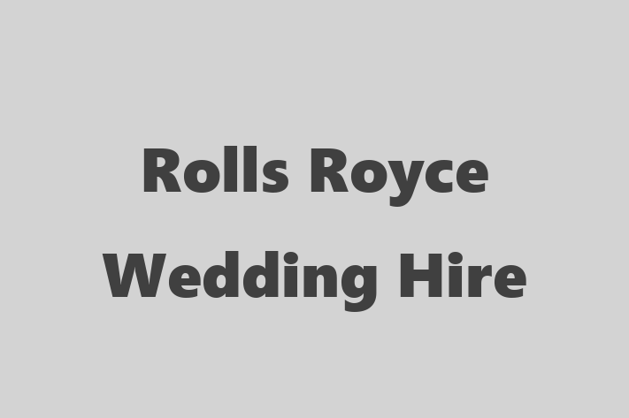 Rolls Royce Wedding Hire