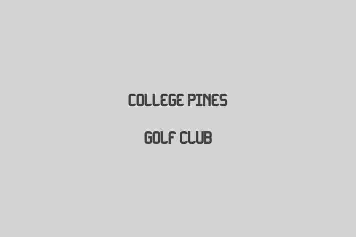 College Pines Golf Club