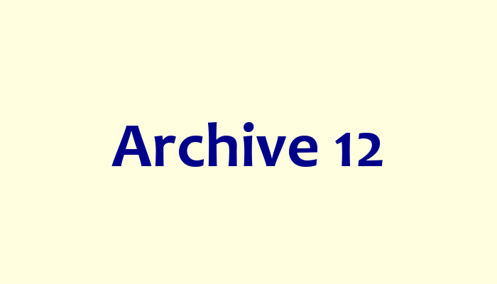 Archive 12