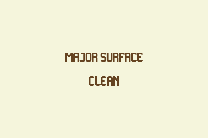 Major Surface Clean