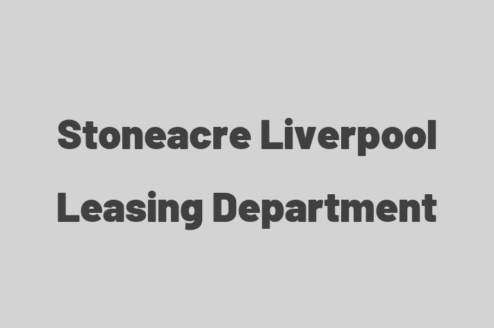 Stoneacre Liverpool Leasing Department