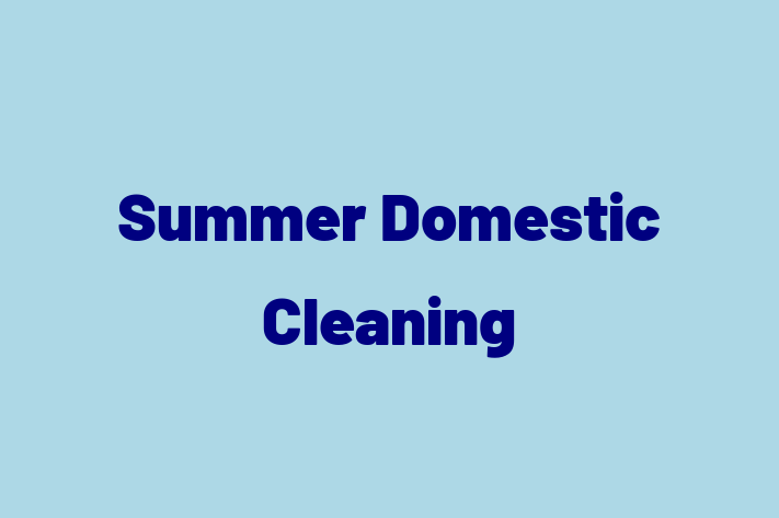 Summer Domestic Cleaning