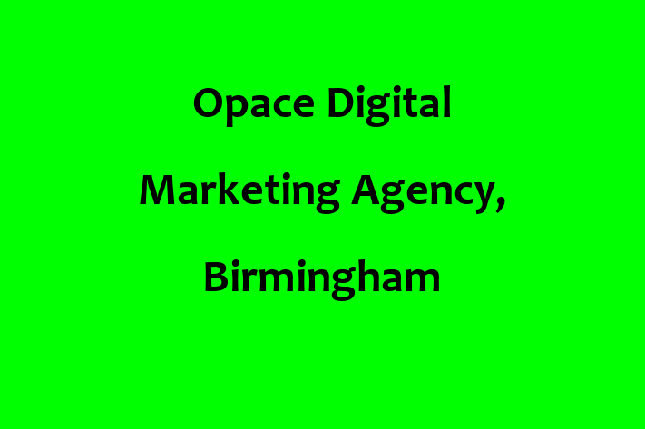 Opace Digital Marketing Agency, Birmingham