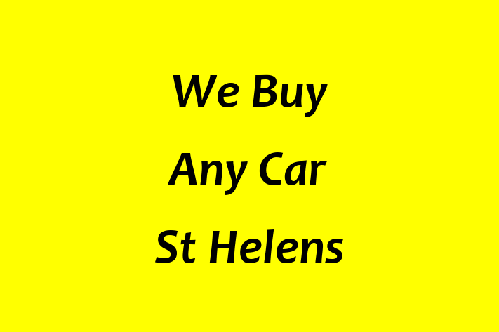 We Buy Any Car St Helens