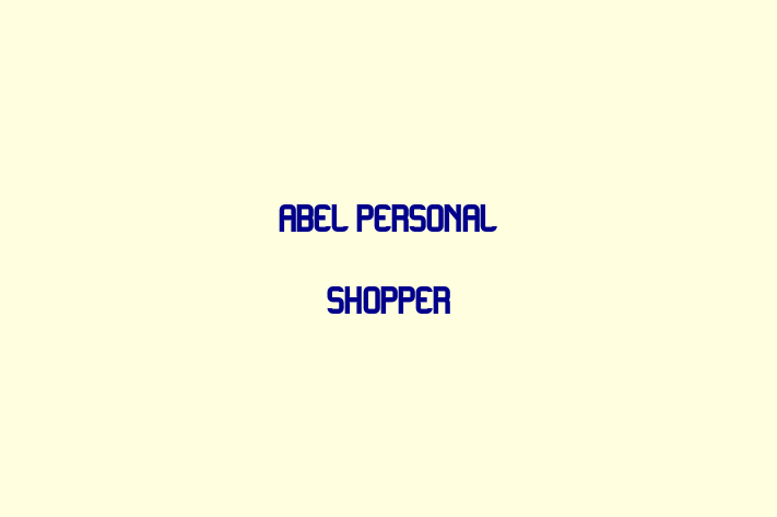 Abel Personal Shopper