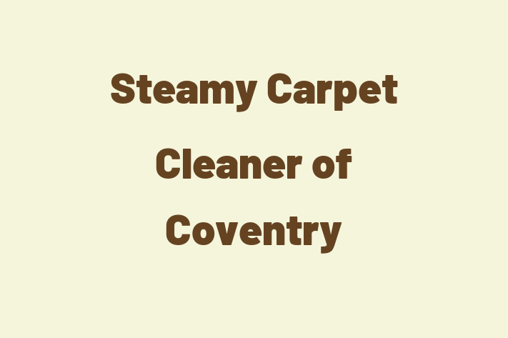 Steamy Carpet Cleaner of Coventry