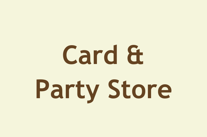 Card & Party Store