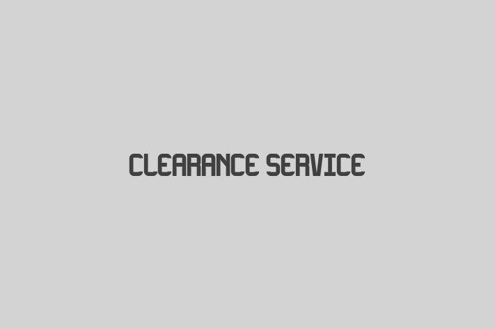 Clearance service