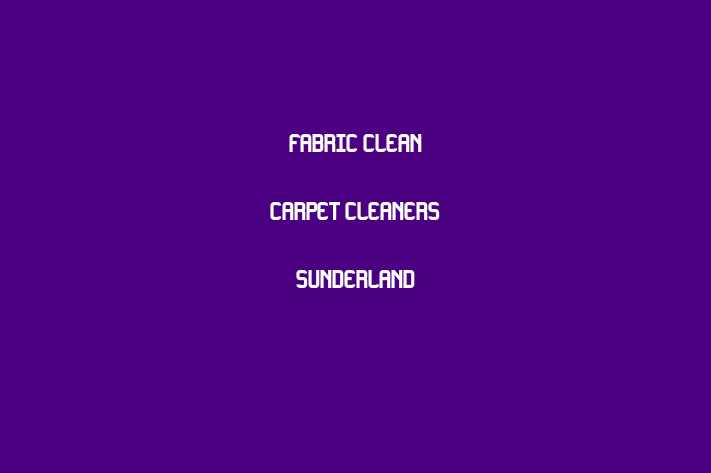 Fabric Clean   Carpet Cleaners Sunderland