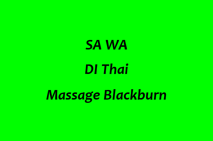 SA WA DI Thai Massage Blackburn