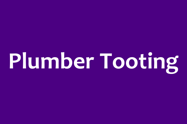 Plumber Tooting