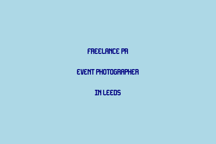 Freelance Pr Event Photographer In Leeds