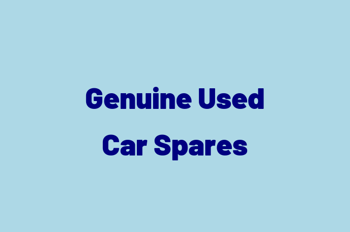 Genuine Used Car Spares