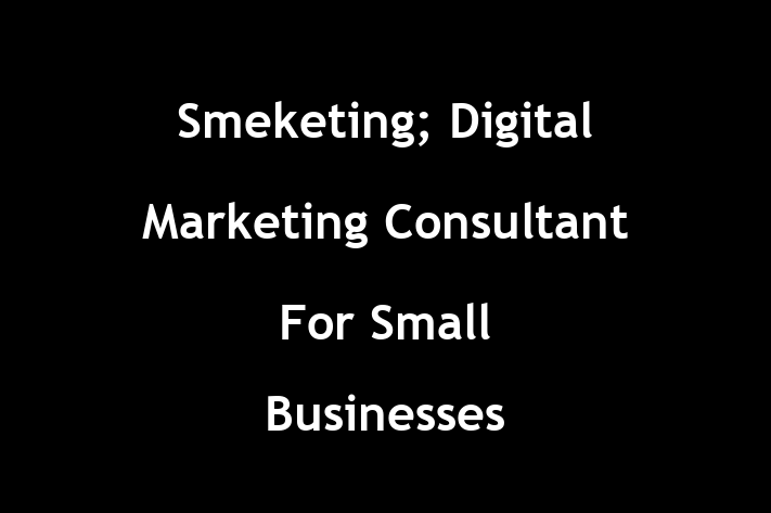 Smeketing; Digital Marketing Consultant For Small Businesses