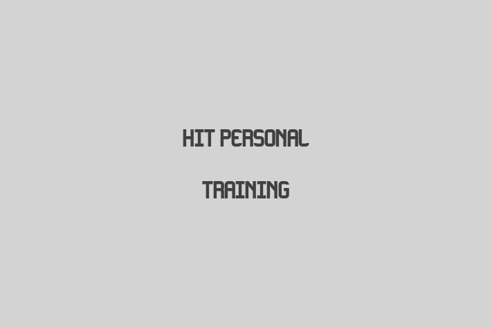 HIT Personal Training