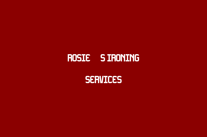 Rosie's Ironing Services