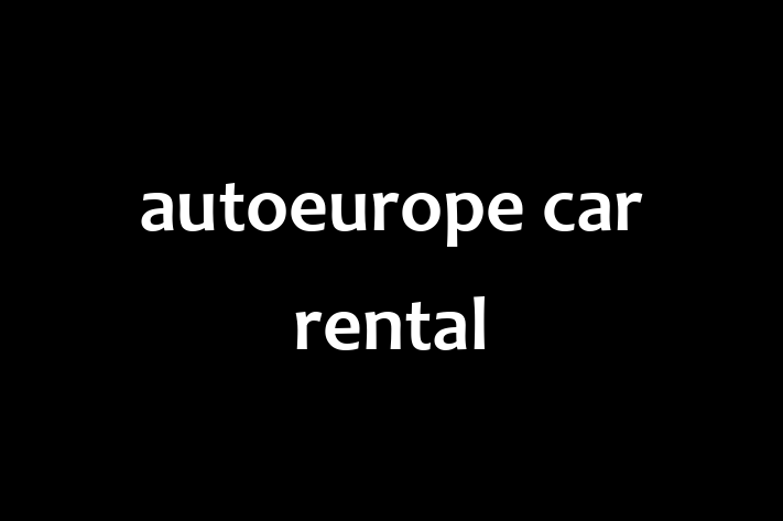 autoeurope car rental