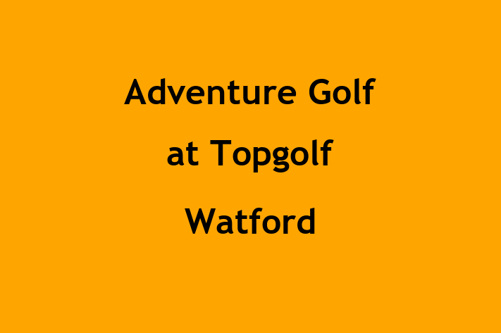 Adventure Golf at Topgolf Watford