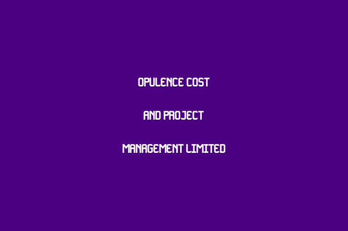 Opulence Cost and Project Management LImited