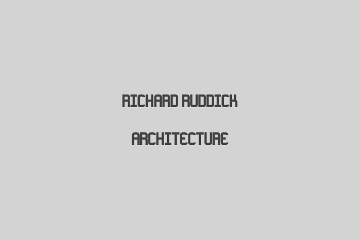 Richard Ruddick Architecture