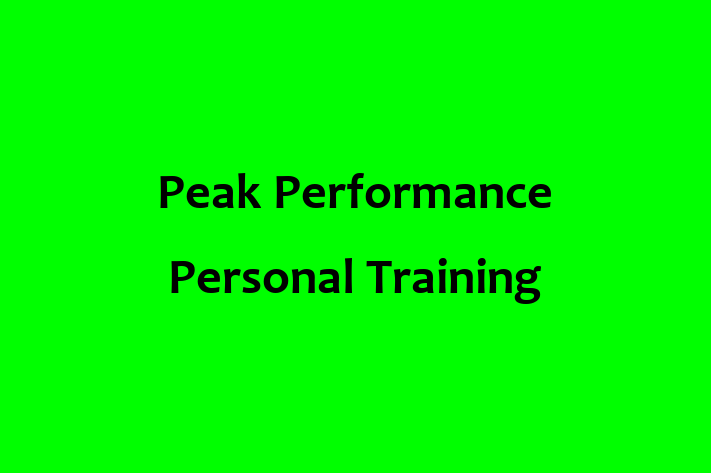 Peak Performance Personal Training