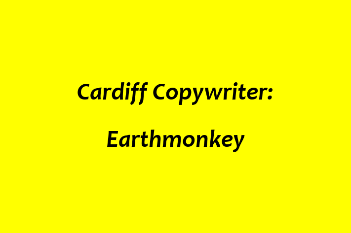 Cardiff Copywriter: Earthmonkey