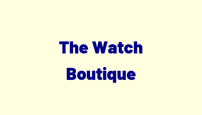 The Watch Boutique