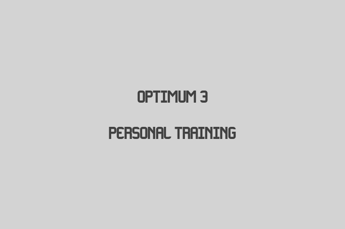 Optimum 3 Personal Training