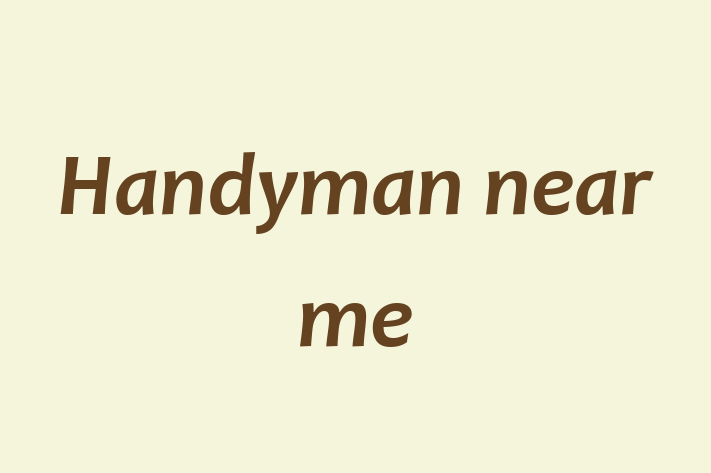 Handyman near me