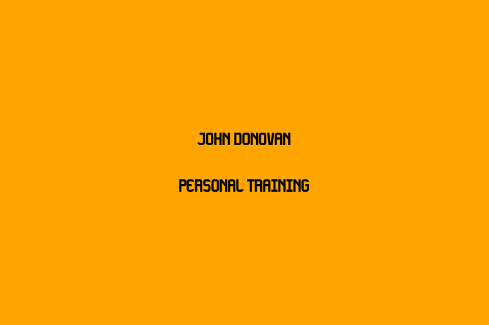 John Donovan Personal Training