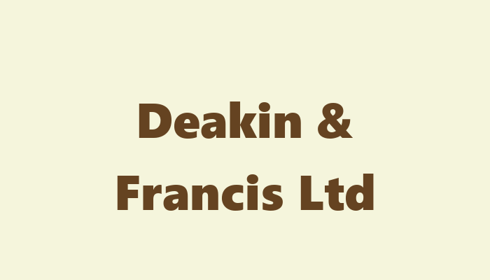 Deakin & Francis Ltd