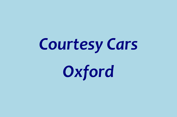 Courtesy Cars Oxford