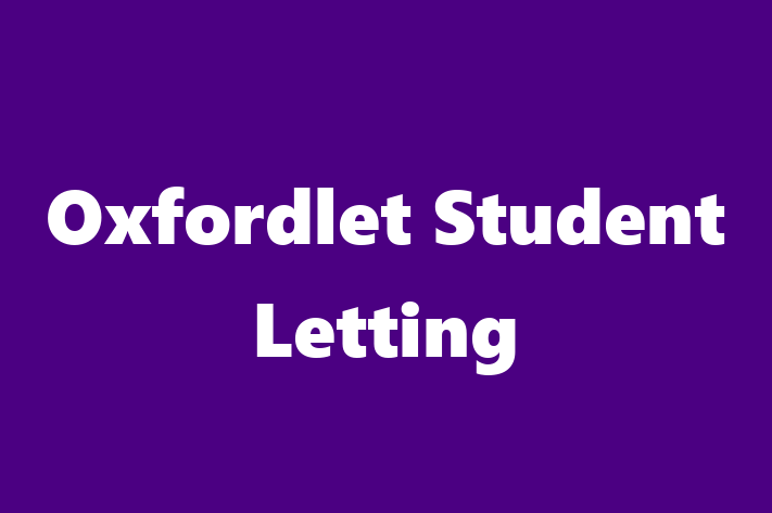 Oxfordlet Student Letting