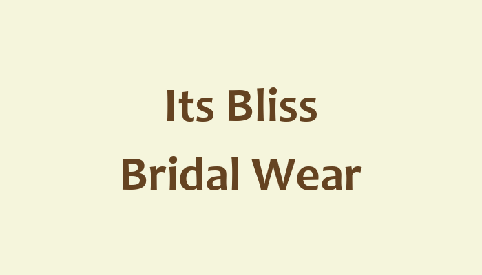 Its Bliss Bridal Wear