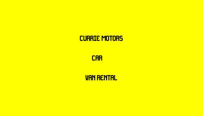 Currie Motors Car & Van Rental