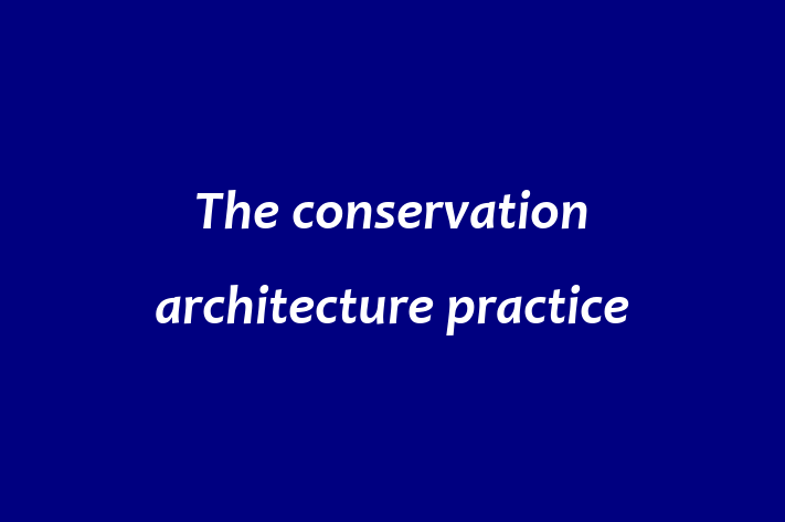 The conservation architecture practice