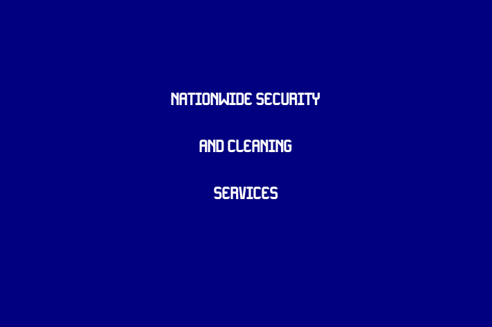 Nationwide Security and Cleaning Services