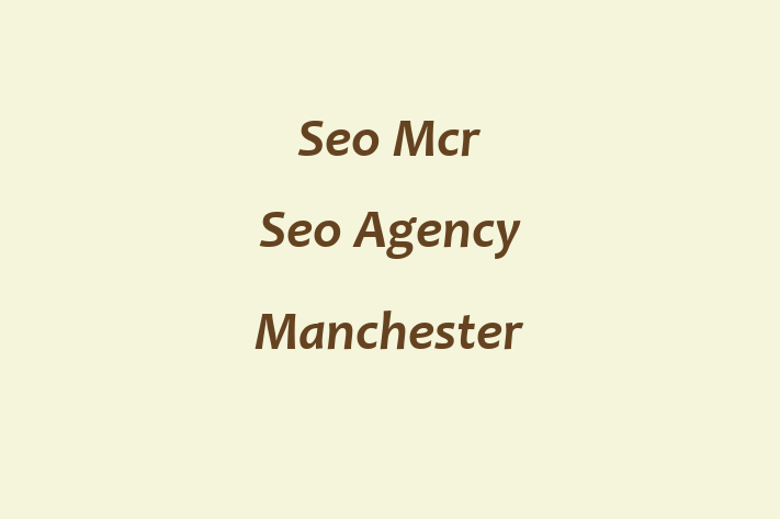 Seo Mcr   Seo Agency Manchester