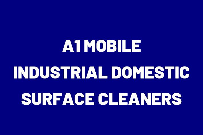 A1 MOBILE INDUSTRIAL DOMESTIC SURFACE CLEANERS