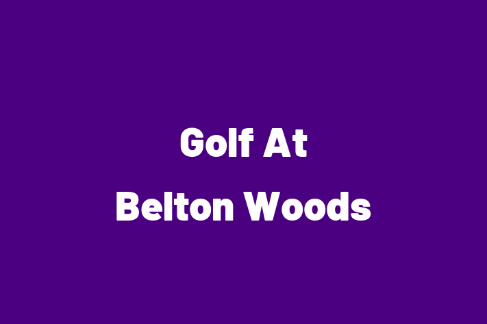 Golf At Belton Woods